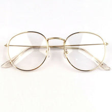 Load image into Gallery viewer, Vintage Style Round Clear Metal Silver Designer Frames