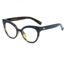Load image into Gallery viewer, Fashionable Blue Cat Eye Oversized Stylish Clear Frames