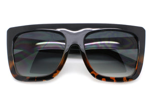 Anabella Black Oversized Square Fashion Style Sunglasses
