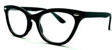 Load image into Gallery viewer, Intellectual Black Cat Eye Clear Glasses