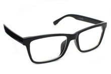 Load image into Gallery viewer, Men&#39;s Black Nerd Square Designer Clear Glasses Frames