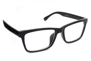 Men's Black Nerd Square Designer Clear Glasses Frames