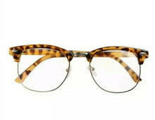 Load image into Gallery viewer, Vintage Kara Tortoise Brown Cat Eye Style Clear Lens Glasses