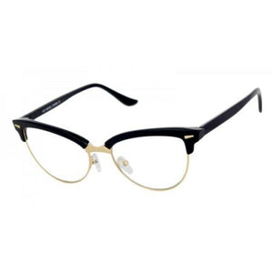 Vintage Retro Tortoise Brown Cat Eye Style Clear Lens Glasses