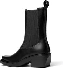 Load image into Gallery viewer, Black Chelsea Classic Block Low Heel Ankle Boots