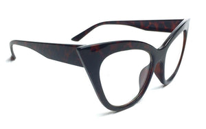 Black Clear Cat Eye Glasses